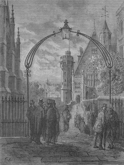 Allée des avocats à Temple-Bar - Gustave after Dore